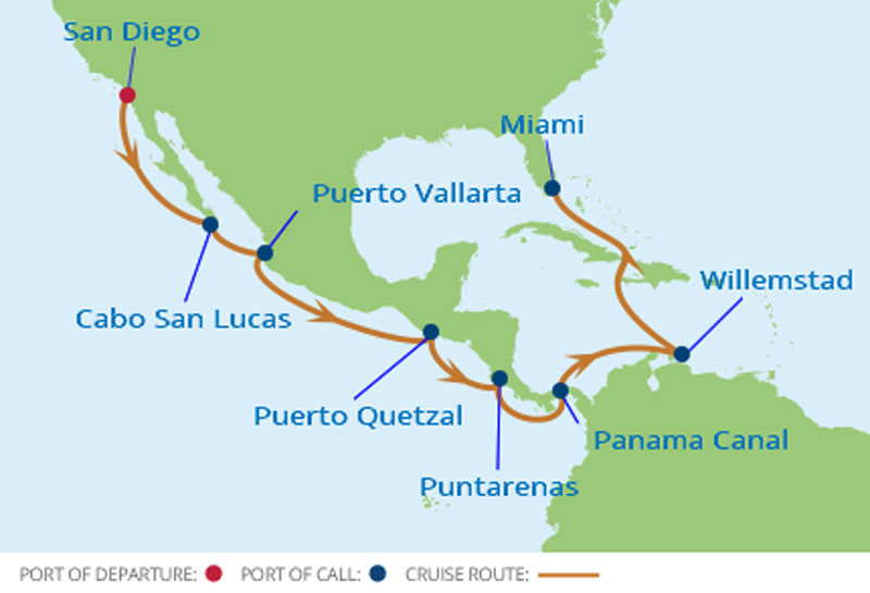 Panama Canal Cruise Route Map My XXX Hot Girl